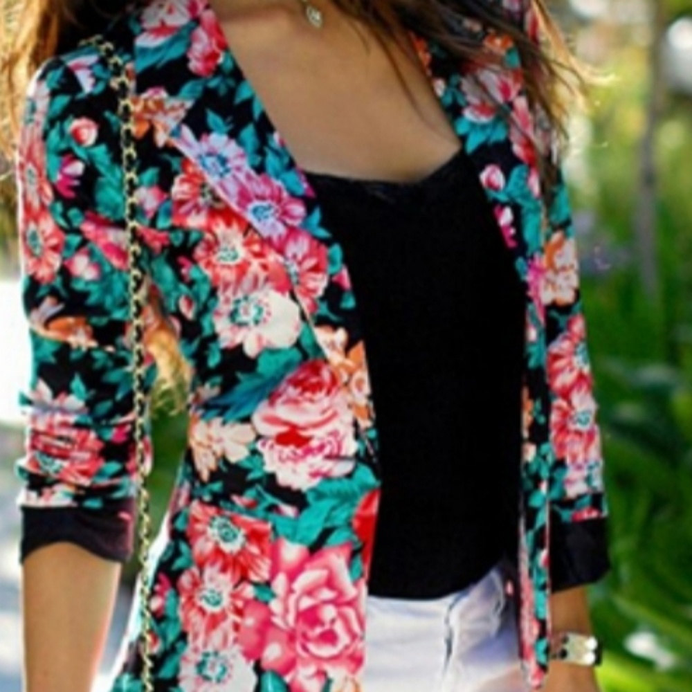 Floral blazer